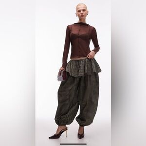 NWT- ASOS Design Balloon pants w/ skirt overlay